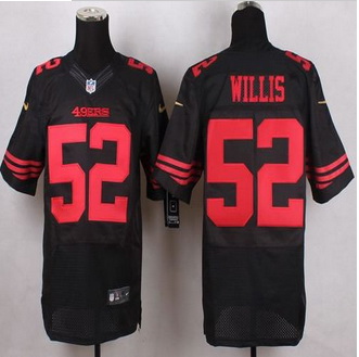 New San Francisco 49ers #52 Patrick Willis Black Alternate Men Stitched NFL Elite Jersey