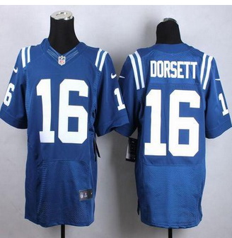 New Indianapolis Colts #16 Phillip Dorsett Royal Blue Team Color Men Stitched NFL Elite Jersey