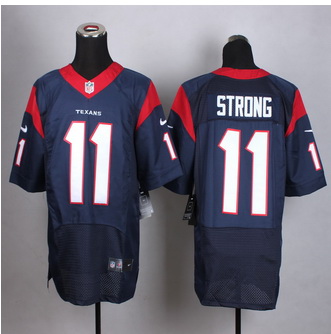 New Houston Texans #11 Jaelen Strong Navy Blue Team Color Men Stitched NFL Elite Jersey