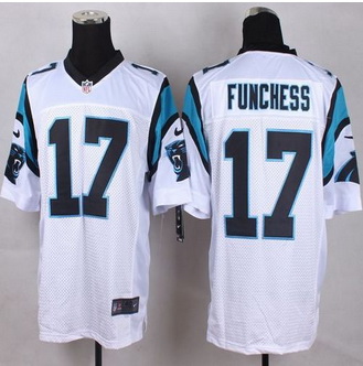 New Carolina Panthers #17 Devin Funchess White Men Stitched NFL Elite Jersey