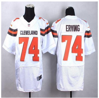 New Cleveland Browns #74 Cameron Erving White Men Stitched NFL New Elite Jersey