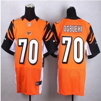 New Cincinnati Bengals #70 Cedric Ogbuehi Orange Alternate Men Stitched NFL Elite jersey