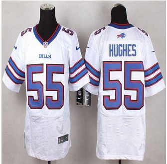 New Buffalo Bills #55 Jerry Hughes White Men Stitched NFL New Elite Jersey