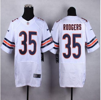 New Chicago Bears #35 Jacquizz Rodgers White Men Stitched NFL Elite Jersey