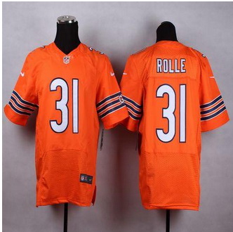 New Chicago Bears #31 Antrel Rolle Orange Alternate Men Stitched NFL Elite Jersey