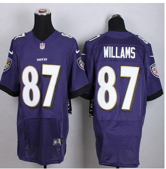 New Baltimore ravens #87 Maxx Williams Purple Team Color Men Stitched NFL New Elite jersey