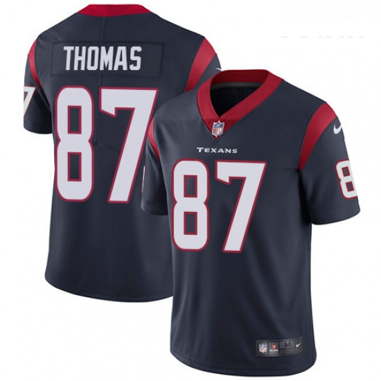 Youth Nike Houston Texans 87 Demaryius Thomas Navy Blue Team Color Vapor Untouchable Limited Player 