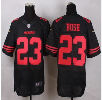 New San Francisco 49ers #23 Reggie Bush Black Alternate Men Stitched NFL Elite Jersey