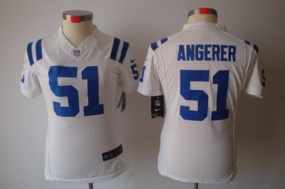 Women Nike Indianapolis Colts 51# Pat Angerer White[Women's NIKE LIMITED Jersey]