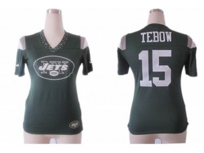 Nike Women New York Jets #15 Tim Tebow Green 2012 Field Flirt Fashion Jerseys