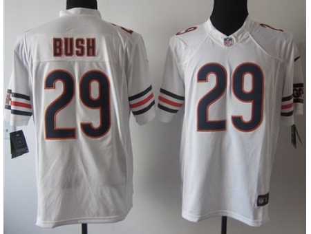 Nike Chicago Bears 29 Michael Bush White Limited NFL Jersey