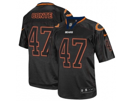 Nike Chicago Bears 47 Chris Conte Black Limited Lights Out NFL Jersey