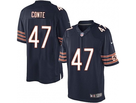 Nike Chicago Bears 47 Chris Conte Blue Limited NFL Jersey