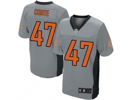 Nike Chicago Bears 47 Chris Conte Grey Limited Shadow NFL Jersey