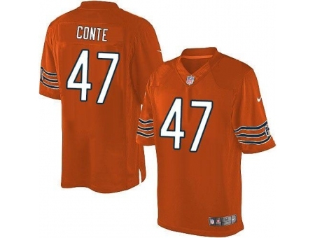 Nike Chicago Bears 47 Chris Conte Orange Limited NFL Jersey