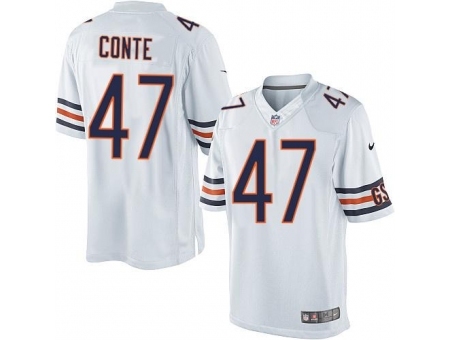 Nike Chicago Bears 47 Chris Conte White Limited NFL Jersey