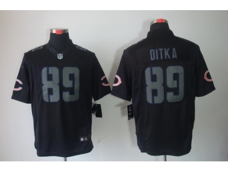 Nike Chicago Bears 89 Mike Ditka Black Limited Impact NFL Jersey