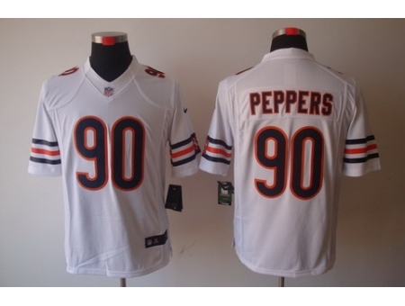 Nike Chicago Bears 90 Julius Peppers White Limited NFL Jersey