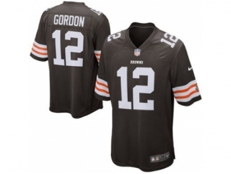 Nike Cleveland Browns 12 Josh Gordon brown game NFL Jersey