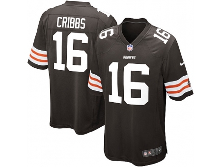 Nike Cleveland Browns 16 Joshua Cribbs brown Game NFL Jersey