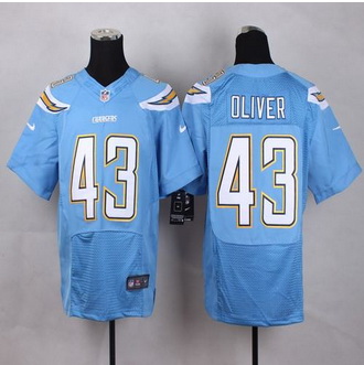 New San Diego Chrgers #43 Branden Oliver Electric Blue Alternate Men Stitched NFL New Elite Jersey