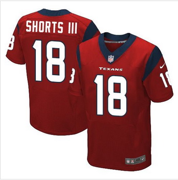 New Houston Texans #18 Cecil Shorts III Red Alternate Men Stitched NFL Elite Jersey