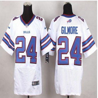 New Buffalo Bills #24 Stephon Gilmore White Men Stitched NFL New Elite Jersey