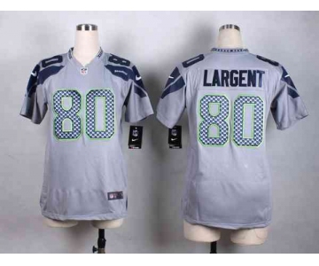 nike women nfl jerseys seattle seahawks 80 largent grey[nike]