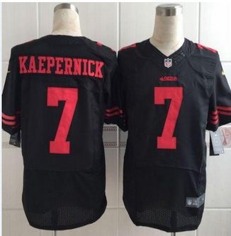 New San Francisco 49ers #7 Colin Kaepernick Black Alternate Men Stitched NFL Elite jersey