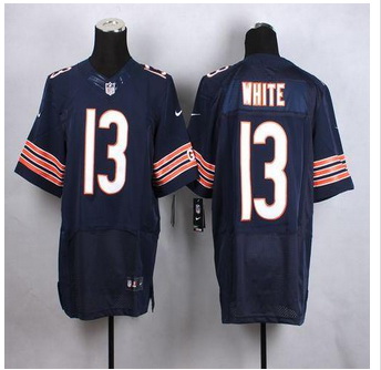 New Chicago Bears #13 Kevin White Navy Blue Team Color Men Stitched NFL Elite Jersey