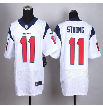 New Houston Texans #11 Jaelen Strong White Men Stitched NFL Elite Jersey