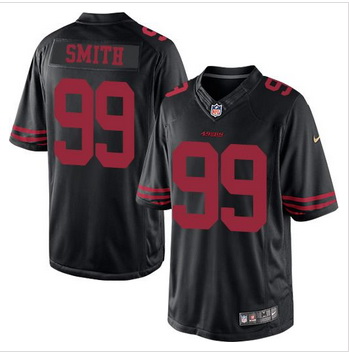 New San Francisco 49ers #99 Aldon Smith Black Alternate Men Stitched NFL Limited Jersey