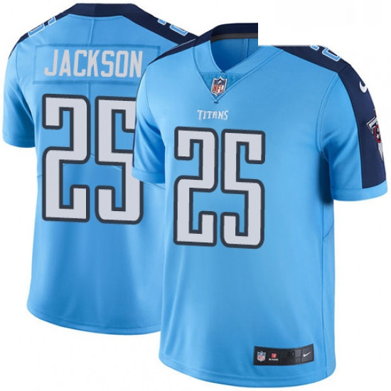 Mens Nike Tennessee Titans 25 Adoree Jackson Light Blue Team Color Vapor Untouchable Limited Player 