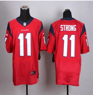 New Houston Texans #11 Jaelen Strong Red Men Stitched NFL Elite Jersey