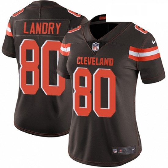 Womens Nike Cleveland Browns 80 Jarvis Landry Brown Team Color Vapor Untouchable Limited Player NFL 