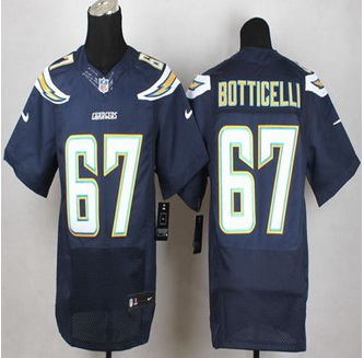 NEW San Diego Chargers #67 Cameron Botticelli Navy Blue Team Color Men Stitched NFL New Elite Jersey