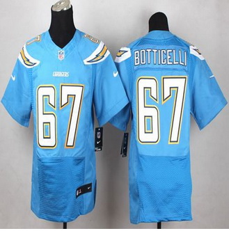 NEW San Diego Chargers #67 Cameron Botticelli Electric Blue Alternate Men Stitched NFL New Elite Jer