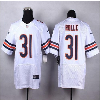 New Chicago Bears #31 Antrel Rolle White Men Stitched NFL Elite Jersey