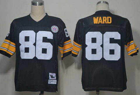 Pittsburgh Steelers 86 Hines Ward Black Throwback NFL Jerseys