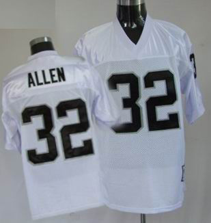 Oakland Raiders 32 M.Allen white throwback Jersey mitchellandness