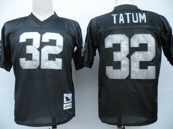 Oakland Raiders 32 Jack Tatum black jerseys Throwback