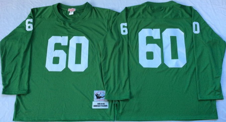 Packers 60 Green Long Sleeved Throwback Jersey