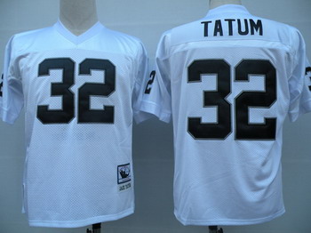 Oakland Raiders 32 Jack Tatum white Jerseys Throwback