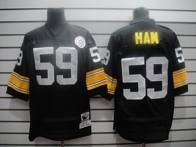 nfl pittsburgh steelers 59 ham black throwback