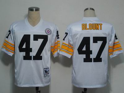 nfl pittsburgh steelers 47 blount throwback white