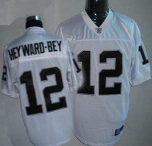 Oakland Raiders 12 Darrius HeywardBey Color White mitchellandness Jersey