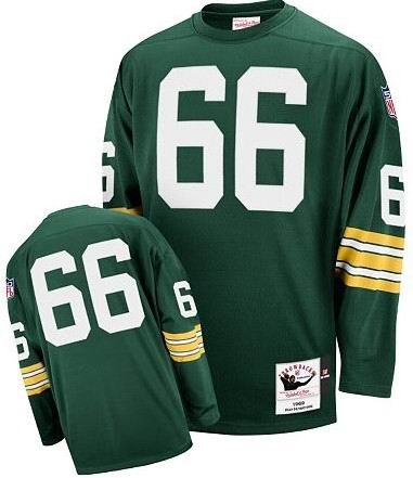 66 Green Bay Packers Ray Nitschke Authentic Throwback MitchellAndNess Jersey