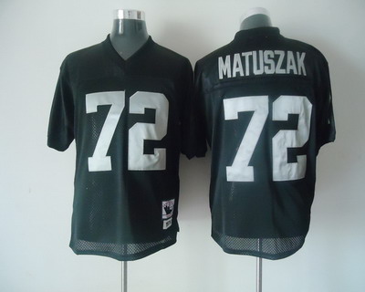 nfl oakland raiders 72 matuszak black throwback