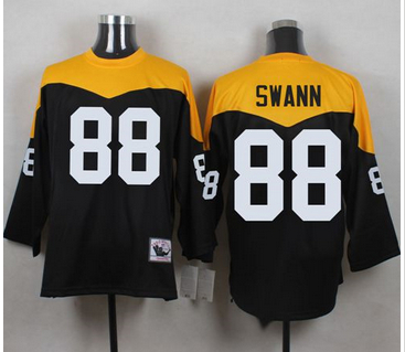 Mitchell And Ness 1967 Pittsburgh Steelers 88 Lynn Swann Black Yelllow Throwback Men 27s Stitched N