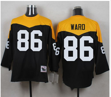 Mitchell And Ness 1967 Pittsburgh Steelers 86 Hines Ward Black Yelllow Throwback Men 27s Stitched N